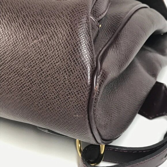 LOUIS VUITTON M30176 Taiga Cashier Backpack Taiga Leather Acajou wine-red